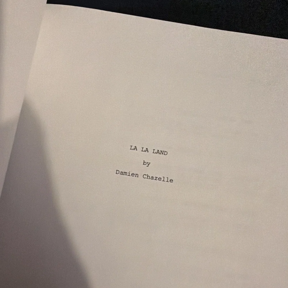 LA LA LAND Original Screenplay FYC by Damien Chazelle Oscar Script book